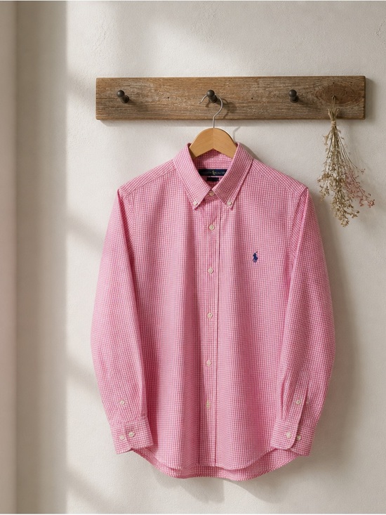 Polo Ralph Lauren Other - Polo by Ralph Lauren Pink Micro-Gingham Button-Down Shirt